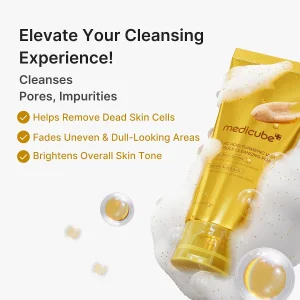 Осветляющая пенка с двойными капсулами Medicube Facial Cleanser Turmeric Capsule Foam Cleanser - 120 g