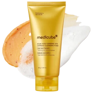 Осветляющая пенка с двойными капсулами Medicube Facial Cleanser Turmeric Capsule Foam Cleanser - 120 g
