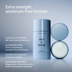 Дезодорант без алюминия Salt & Stone Ambrette & Pear Extra-Strength - 75 g