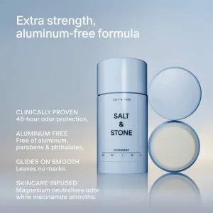 Дезодорант без алюминия Salt & Stone Lily & Yuzu Extra-Strength - 75 g