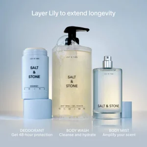 Дезодорант без алюминия Salt & Stone Lily & Yuzu Extra-Strength - 75 g