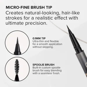 Ручка для бровей с эффектом волосков Anastasia Beverly Hills MicroStroke Brush Tip Eyebrow Detailing Pen - Chocolate