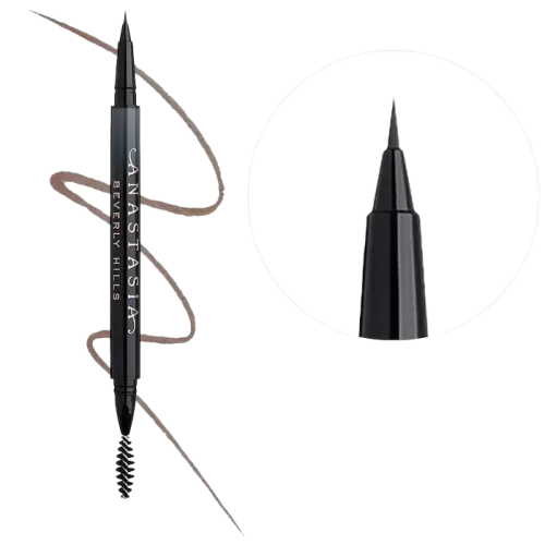 Anastasia Beverly Hills MicroStroke Brush Tip Eyebrow Detailing Pen - Dark Brown soch effektli qosh ruchkasi