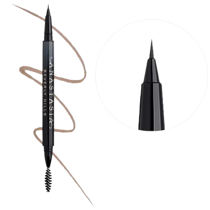 Ручка для бровей с эффектом волосков Anastasia Beverly Hills MicroStroke Brush Tip Eyebrow Detailing Pen - Soft Brown