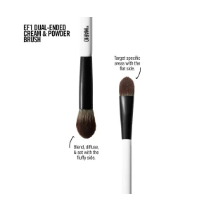 Двусторонняя кисть MAKE UP BY MARIO EF1 для кремовых и пудровых текстур