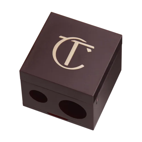 Charlotte Tilbury Pencil Sharpener kosmetik qalamlar uchun ikki tomonlama charxlagich