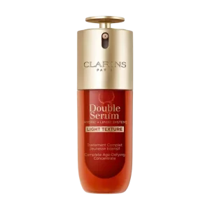 Clarins DOUBLE SERUM® Anti-Aging + Anti-Wrinkle Serum - 50 ml ikki fazali qarishga qarshi sarum
