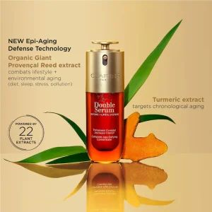 Clarins DOUBLE SERUM® - 30ml ikki fazali qarishga qarshi sivorotka