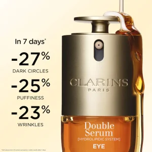 Двухфазная антивозрастная сыворотка для вокруг глаз Clarins Double Serum® Eye Brightening & Depuffing Anti-Aging Concentrate - 20 ml