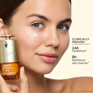Двухфазная антивозрастная сыворотка для вокруг глаз Clarins Double Serum® Eye Brightening & Depuffing Anti-Aging Concentrate - 20 ml