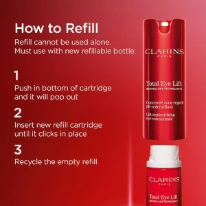 Лифтинг-крем для вокруг глаз Clarins Total Eye Lift Refillable Eye Cream - 15 ml