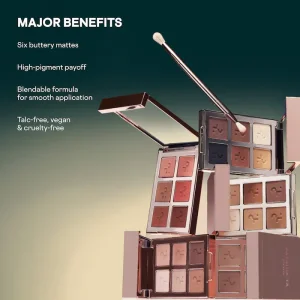 Палетка матовых теней PATRICK TA Major Dimension Essential Artistry Edit Eyeshadow Palette - Warm Rose