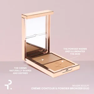 Дуэт кремового контура и пудрового бронзера PATRICK TA Major Sculpt Crème Contour & Powder Bronzer Duo - She's Statuesque