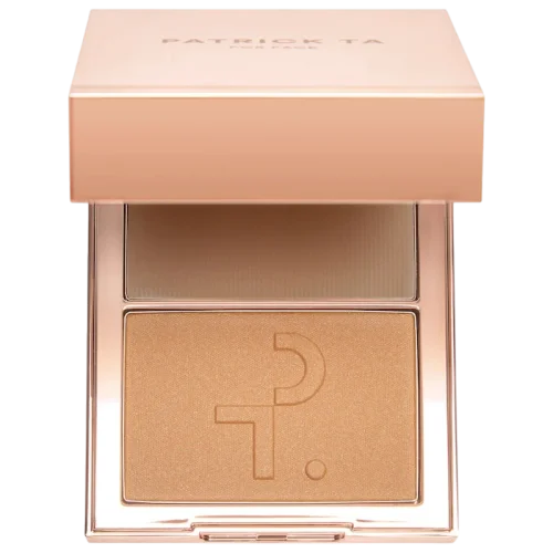 PATRICK TA Major Sculpt Crème Contour & Powder Bronzer Duo - She's Statuesque kremli kontur va kukunli bronzer dueti