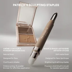 Дуэт кремового контура и пудрового бронзера PATRICK TA Major Sculpt Crème Contour & Powder Bronzer Duo - She's Statuesque