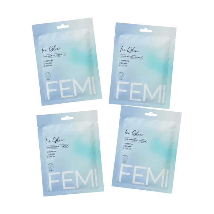 Набор гидрогелевых масок FEMI ICE GLOW — 4 шт.