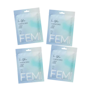 Набор гидрогелевых масок FEMI ICE GLOW — 4 шт.