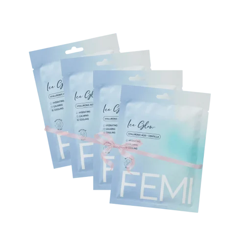 Набор гидрогелевых масок FEMI ICE GLOW — 4 шт.