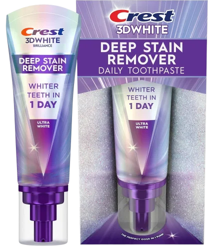 Отбеливающая зубная паста Crest 3DWhite Deep Stain Remover Ultra White - 87g