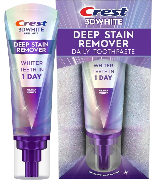 Отбеливающая зубная паста Crest 3DWhite Deep Stain Remover Ultra White - 87g