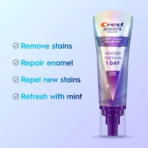Отбеливающая зубная паста Crest 3DWhite Deep Stain Remover Ultra White - 87g