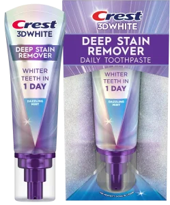 Отбеливающая зубная паста Crest Toothpaste 3DWhite Deep Stain Remover Dazzling Mint - 87g
