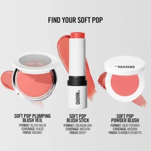 Кремовые румяна-стик MAKEUP BY MARIO Soft Pop Blush Stick - Soft Peach