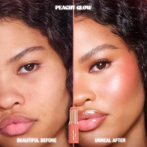 Мини-румяна для губ и щёк Charlotte Tilbury Unreal Lip + Cheek Glow - Peachy Glow