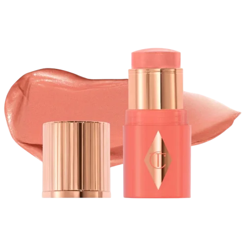 Мини-румяна для губ и щёк Charlotte Tilbury Unreal Lip + Cheek Glow - Peachy Glow