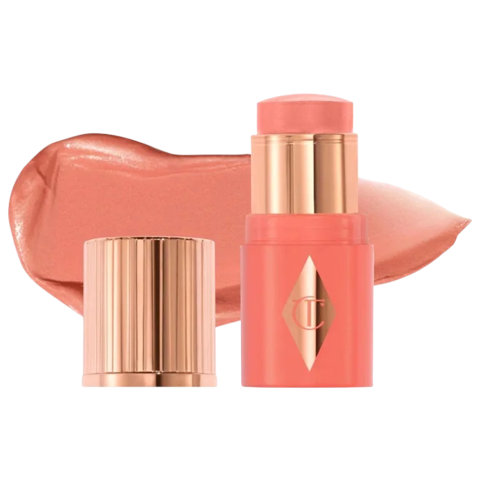 Мини-румяна для губ и щёк Charlotte Tilbury Unreal Lip + Cheek Glow - Peachy Glow