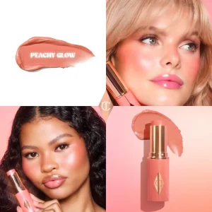 Стик-кремовые румяна для щек и губ Charlotte Tilbury Unreal Lip + Cheek Glow Blush Stick with Hyaluronic Acid - Peachy Glow