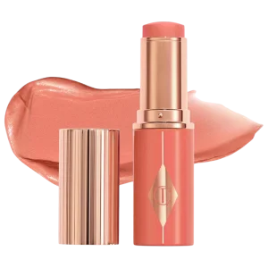 Стик-кремовые румяна для щек и губ Charlotte Tilbury Unreal Lip + Cheek Glow Blush Stick with Hyaluronic Acid - Peachy Glow