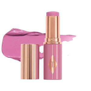 Стик-кремовые румяна для щек и губ Charlotte Tilbury Unreal Lip + Cheek Glow Blush Stick with Hyaluronic Acid - Pretty Glow