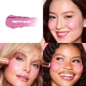 Стик-кремовые румяна для щек и губ Charlotte Tilbury Unreal Lip + Cheek Glow Blush Stick with Hyaluronic Acid - Pretty Glow