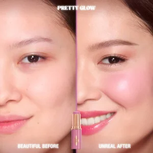 Стик-кремовые румяна для щек и губ Charlotte Tilbury Unreal Lip + Cheek Glow Blush Stick with Hyaluronic Acid - Pretty Glow