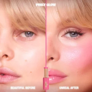 Стик-кремовые румяна для щек и губ Charlotte Tilbury Unreal Lip + Cheek Glow Blush Stick with Hyaluronic Acid - Pinky Glow