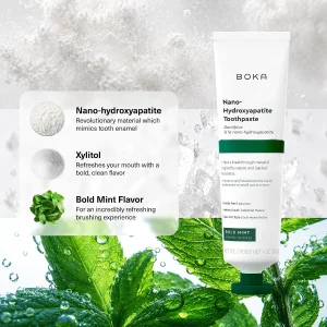 Зубная паста с нано-гидроксиапатитом Boka Nano Hydroxyapatite Toothpaste - Bold Mint, 113g