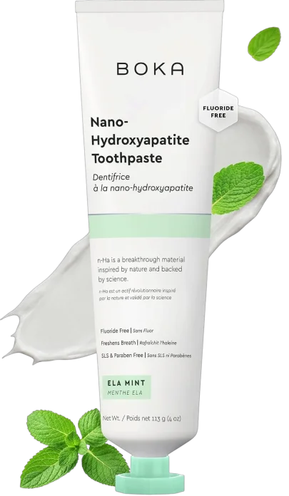 Зубная паста с нано-гидроксиапатитом Boka Nano Hydroxyapatite Toothpaste - Ela Mint, 113g