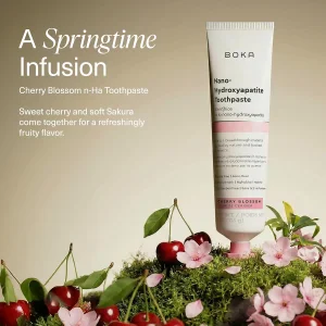 Зубная паста с нано-гидроксиапатитом Boka Nano Hydroxyapatite Toothpaste - Cherry Blossom, 113g