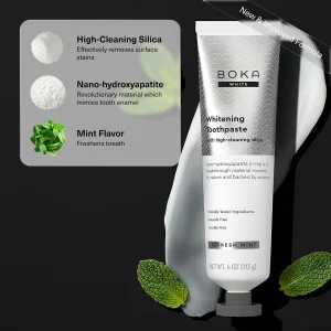 Зубная паста с нано-гидроксиапатитом Boka Nano Hydroxyapatite Toothpaste - Whitening, 113g