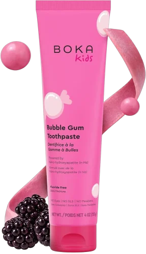 Детская зубная паста с нано-гидроксиапатитом Boka Nano Hydroxyapatite Toothpaste - Bubble Gum, 113g
