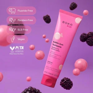Детская зубная паста с нано-гидроксиапатитом Boka Nano Hydroxyapatite Toothpaste - Bubble Gum, 113g