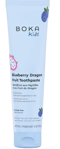 Детская зубная паста с нано-гидроксиапатитом Boka Nano Hydroxyapatite Toothpaste - Blueberry Dragon Fruit, 113g