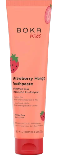 Детская зубная паста с нано-гидроксиапатитом Boka Nano Hydroxyapatite Toothpaste - Strawberry Mango, 113g