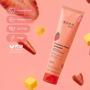 Детская зубная паста с нано-гидроксиапатитом Boka Nano Hydroxyapatite Toothpaste - Strawberry Mango, 113g