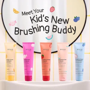 Детская зубная паста с нано-гидроксиапатитом Boka Nano Hydroxyapatite Toothpaste - Strawberry Mango, 113g