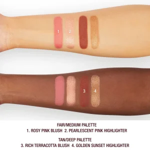 Мини-палетка румян и хайлайтера Charlotte Tilbury Hollywood Blush & Glow Glide - Fair/Medium