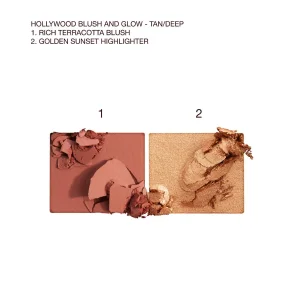 Мини-палетка румян и хайлайтера Charlotte Tilbury Hollywood Blush & Glow Glide - Tan/Deep