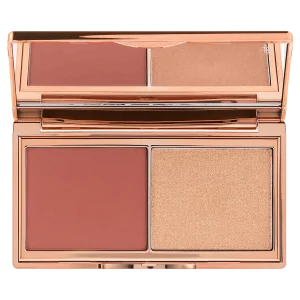 Мини-палетка румян и хайлайтера Charlotte Tilbury Hollywood Blush & Glow Glide - Tan/Deep