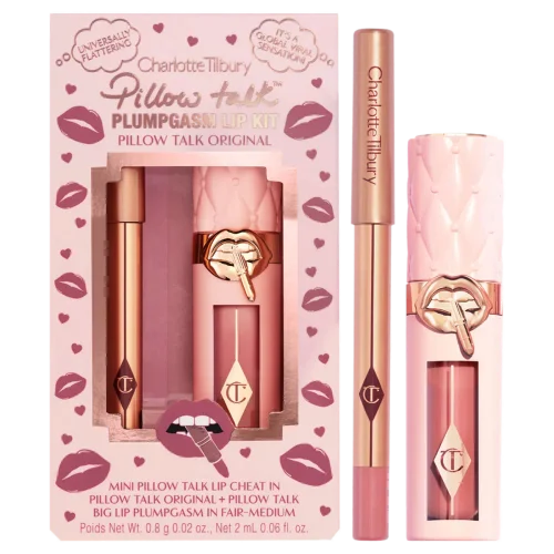 Мини-набор для губ Charlotte Tilbury Pillow Talk Plumpgasm Lip Kit - Pillow Talk